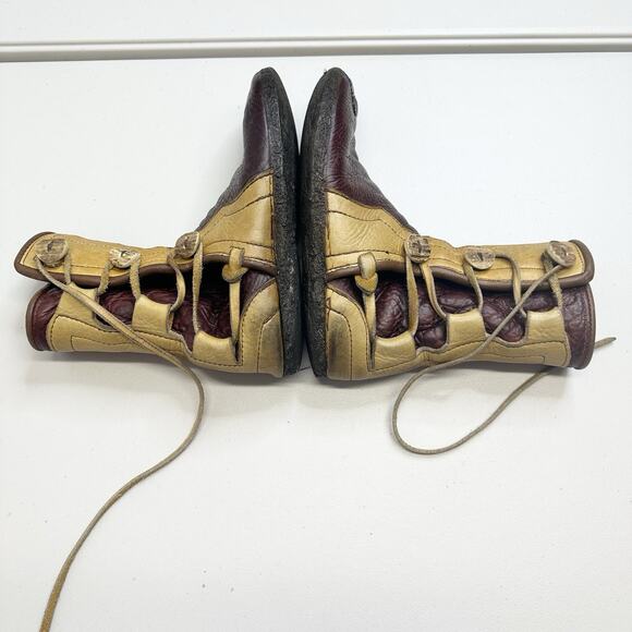 Handmade Moccasin Lace Up Boots Men 9 Barefoot The Soft Approach Leather USA 93 - Picture 10 of 15